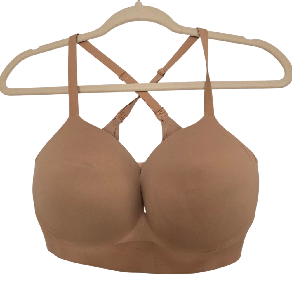 Victoria’s Secret Incredible Bra 36DD | Padded No-Wire Criss Cross Nude - Picture 4 of 9